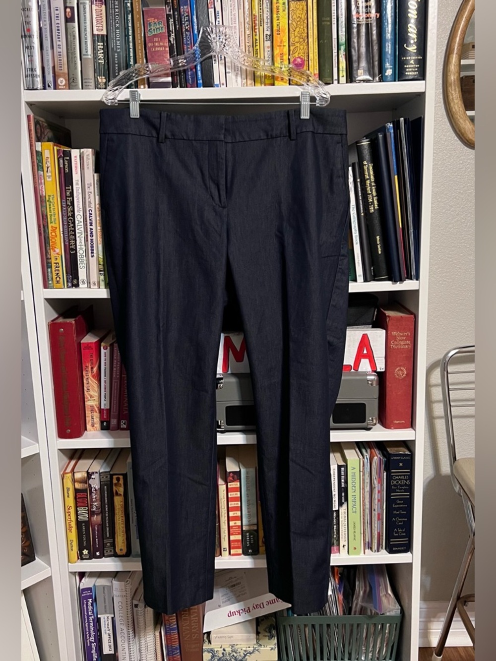 Talbots Hampshire Fit Dark Blue Denim  Women’s Trouser Ankle Jeans  Size 14W